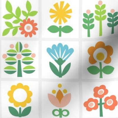 Vintage Floral Tiles