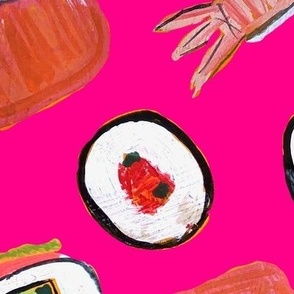 Sushi (Large Scale) // Hot Pink