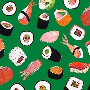 Sushi (Medium Scale) // Kelly Green 