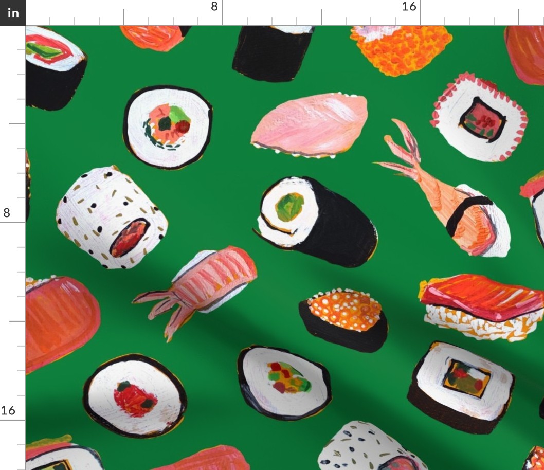 Sushi (Large Scale) // Kelly Green 