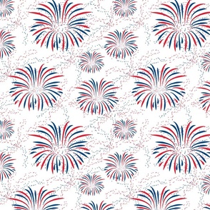 Red Blue fireworks