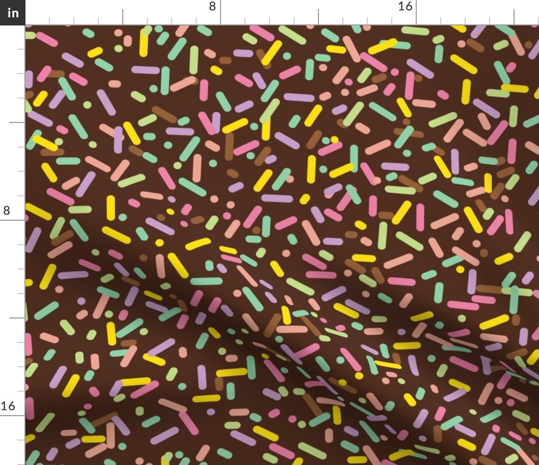 Sprinkled (Double Scoop Chocolate) || large-scale ice cream sprinkles
