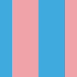 2" colorful cabana (bright blue and rose pink)