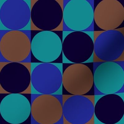 Bold Minimalist Circles and Squares - Dark