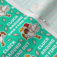 Cluck Around and Find Out Mint Horizontal