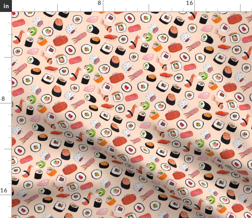Sushi (Small Scale) // Peachy Tan Neutral