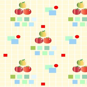 APPLES IN THE KITCHEN  WALLPAPER