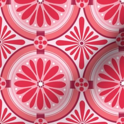 Future Nostaglia Faux Tiles (Red & Pink)