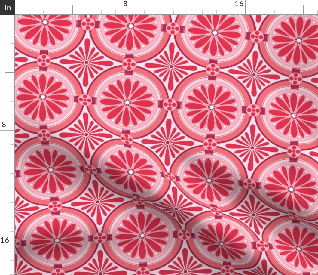 Future Nostaglia Faux Tiles (Red & Pink)