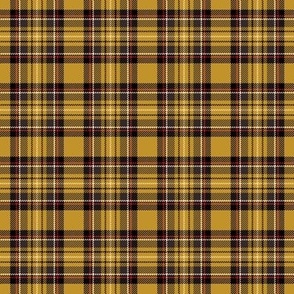 ★ MUSTARD YELLOW TARTAN XS ★ Royal Stewart inspired / Extra Small Scale (2") / Collection : Plaid ’s not dead – Classic Punk Prints 