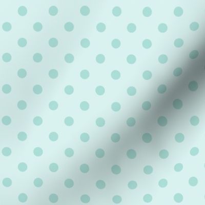 Dark Dotty: Dusty Turquoise Polka Dot