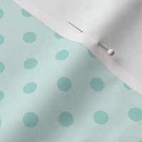 Dark Dotty: Dusty Turquoise Polka Dot