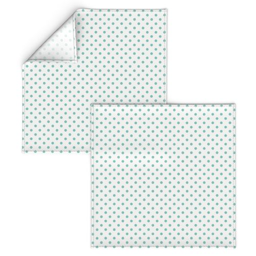 Dotty: Turquoise & White Polka Dot