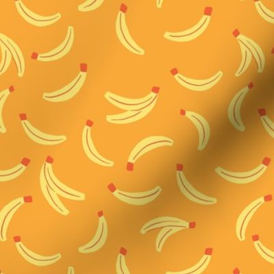 Flying Bananas in Bright Banana Yellow