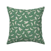 Flying Bananas in Green and Cream