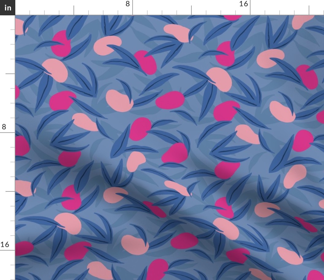 Mango Tree in Berry (Pink and Blue)