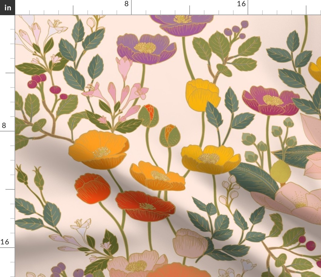 Botanical Cloisonne Garden {Cream} jumbo