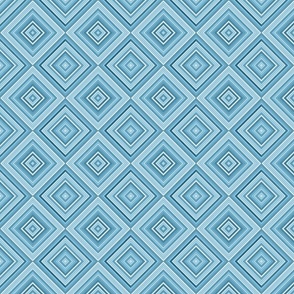 Vintage Geometry - Blue Tiles / Medium