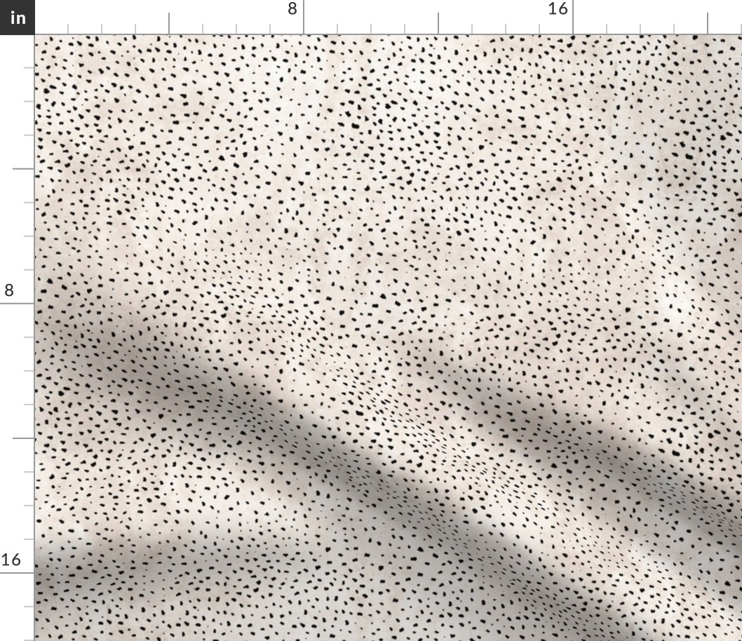 Messy cheetah spots and tie dye textile background abstract modern boho design black sand beige