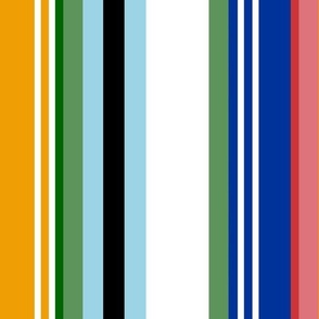 Nautical bayadere stripes 2 (colorful aquatic collection)