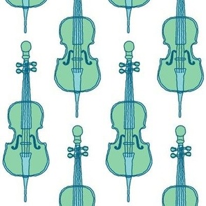 Cello Sketch Petal Solid Color Coordinates White