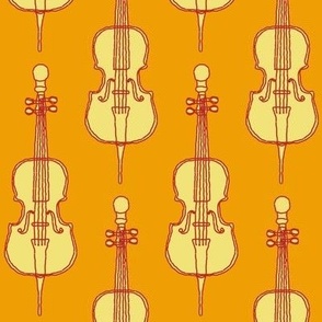 Cello Sketch Petal Solid Colors Marigold