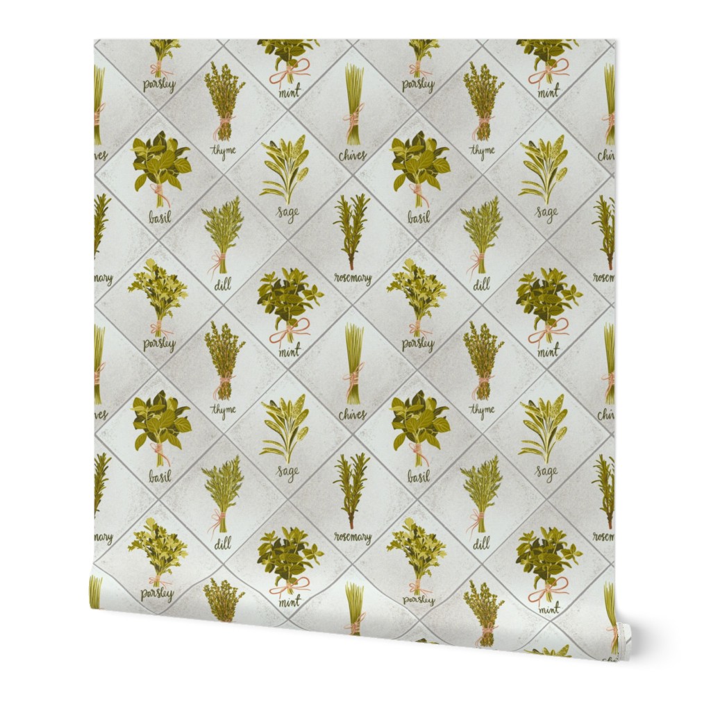 Herb Tiles (Grey)