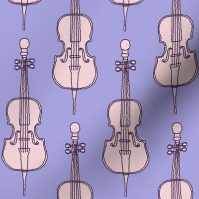 Cello Sketch Petal Solid Color Coordinates Lilac