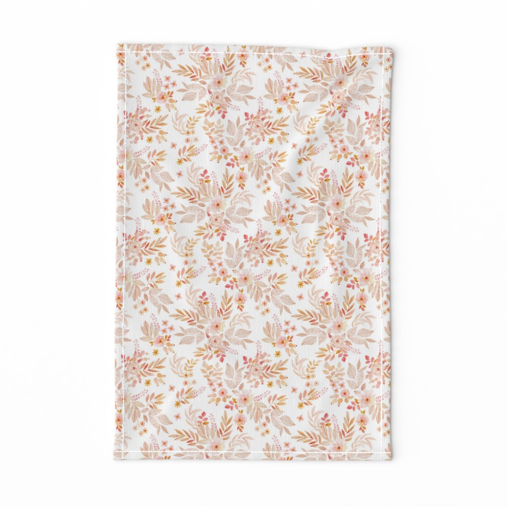 Pink Powder Floral Watercolor Pattern