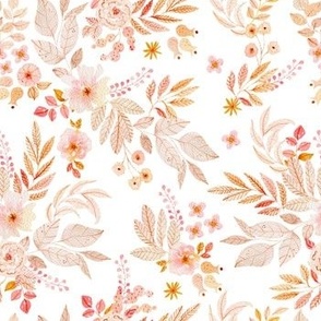 Pink Powder Floral Watercolor Pattern