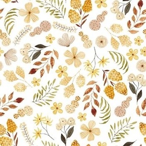 Gold Green Watercolor Pattern 3