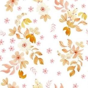 Honey Colors Watercolor Pattern