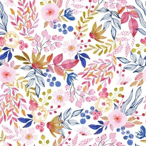Joyful Floral Watercolor Pattern