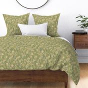 Vintage cottagecore floral - sage green