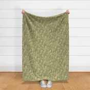 Vintage cottagecore floral - sage green