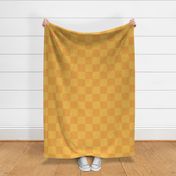 Two Tone Gingham Orange and Yellow