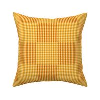 Two Tone Gingham Orange and Yellow