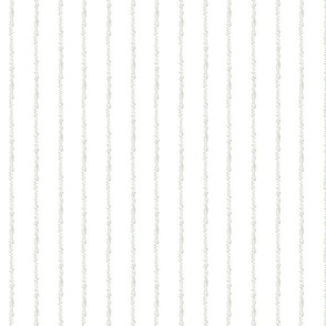 Leafy Stripes on White