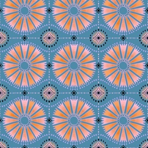 tile on a blue background     