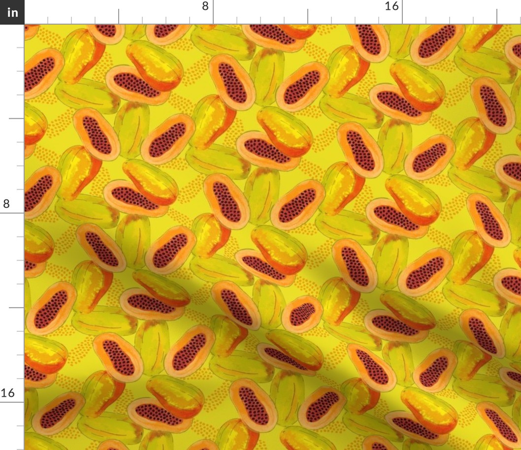 Papaya Pattern Petal Coordinates Optimism Small