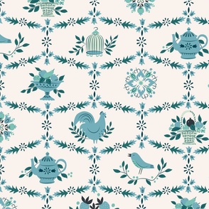 Vintage 1950 Kitchen Fabric, Wallpaper and Home Decor | Spoonflower