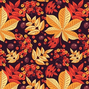 vecteezy_autumn-seamless-pattern-of-red-rowan-berries-and-yellow_4154044