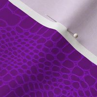 Hot Purple Croc Embossed Leather