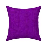 Hot Purple Croc Embossed Leather