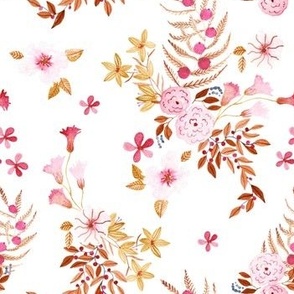 Dawn Flowers Watercolor Pattern 3