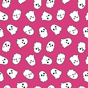 Ghosts on Hot Pink Small