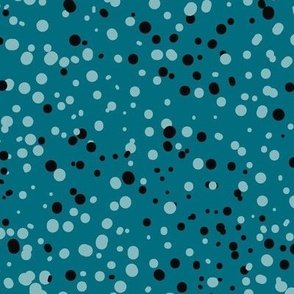 Large // Spooky Speckled Spots: Halloween-Inspired Blender -  Teal Blue