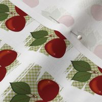 cherries n' checks-white