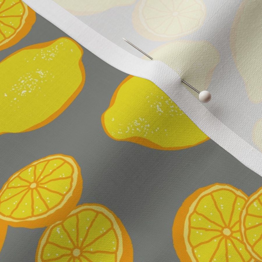 Lemons Petal Solid Colors Pewter