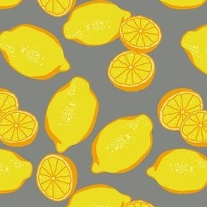 Lemons Petal Solid Colors Pewter